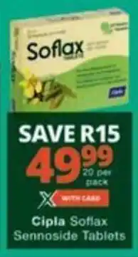 Checkers Cipla Soflax Sennoside Tablets offer