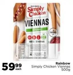 Check Star Rainbow Simply Chicken Viennas offer