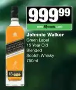 Spar Tops Johnnie Walker Green Label 15 Year Old Blended Scotch Whisky-750ml offer