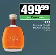 Spar Tops 1792 Kentucky Straight Bourbon Whisky-750ml offer