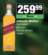 0Johnnie Walker Red Label Blended Scotch Whisky-750ml