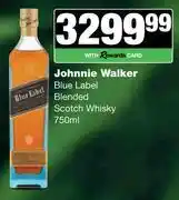 Spar Tops Johnnie Walker Blue Label Blended Scotch Whisky-750ml offer