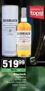 Spar Tops Benriach The 12 Year Old Speyside Single Malt Scotch Whisky-750ml offer