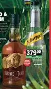 Spar Tops Buffalo Trace Kentucky Straight Bourbon Whisky 750ml & Schweppes 1L-For Both offer
