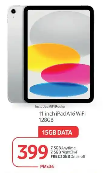 Apple 11 inch iPad A16 WiFi 128GB