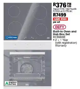 OK Furniture Defy Built-In Oven and Hob Box Set offer
