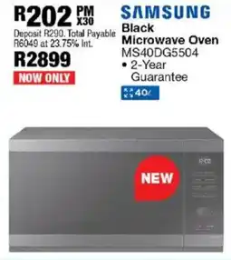 OK Furniture Samsung Black Microwave Oven offer
