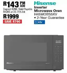 OK Furniture Hisense Inverter Microwave Oven offer