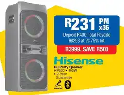 OK Furniture Hisense DJ Party Speaker offer