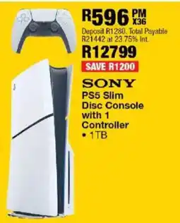 OK Furniture Sony PS5 Slim Disc Console with 1 Controller offer