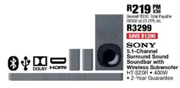 OK Furniture Sony 5.1-Channel Surround Sound Soundbar with Wireless Subwoofer offer