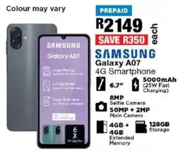 OK Furniture Samsung Galaxy A07 4G Smartphone offer
