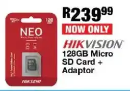 OK Furniture Hikvision 128GB Micro SD Card + Adaptor offer