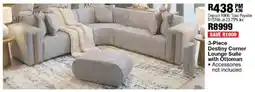 OK Furniture Destiny Corner Lounge Suite with Ottoman offer