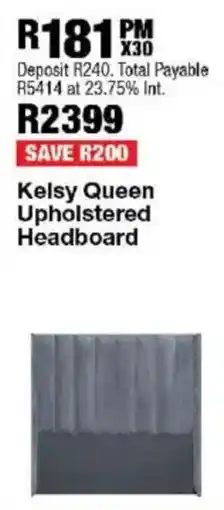 OK Furniture Kelsy Queen Upholstered Headboard offer