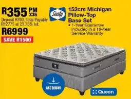 OK Furniture Sealy 152cm Michigan Pillow-Top Base Set offer