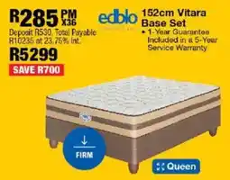 OK Furniture Edblo 152cm Vitara Base Set offer