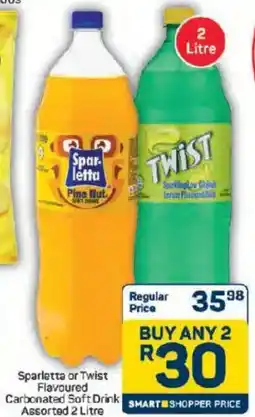 Pick n Pay Hypermarket Sparletta or Twist Flavoured Carbonated Soft Drink offer