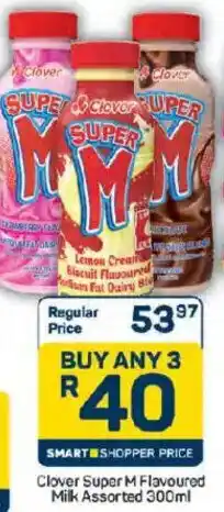 Pick n Pay Hypermarket Clover Super M Flavoured Milk Assorted offer