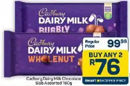 Pick n Pay Hypermarket Cadbury Dairy Milk Chocolate Slab Assorted offer