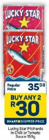 Pick n Pay Hypermarket Lucky Star Pilchards In Chilli or Tomato Sauce offer