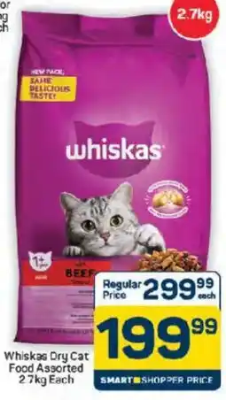 Pick n Pay Hypermarket Whiskas Dry Cat Food Assorted offer