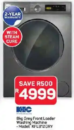 Pick n Pay Hypermarket KIC Grey Front Loader Washing Machine offer
