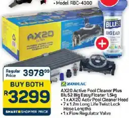 Pick n Pay Hypermarket Zodiac AX20 Active Pool Cleaner Plus Blu52 Big Easy Floater offer