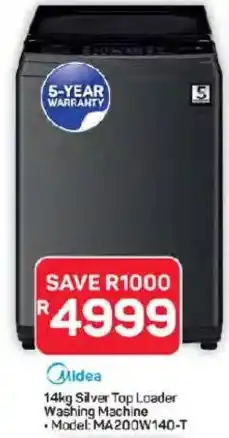 Pick n Pay Hypermarket Midea Silver Top Loader Washing Machine offer
