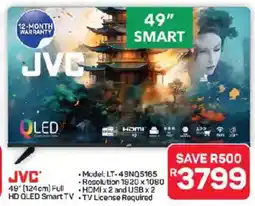 Pick n Pay Hypermarket JVC 49" 124cm Full HD QLED Smart TV offer