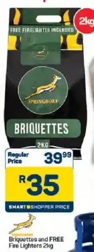Pick n Pay Springboks Briquettes and FREE Fire Lighters offer