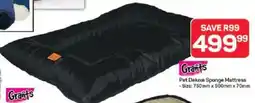 Pick n Pay Grants Pet Deluxe Sponge Mattress offer