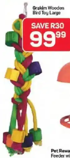 Pick n Pay Grakim Wooden Bird Toy Large offer