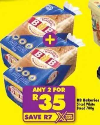 Shoprite BB Bakeries Sliced White Bread offer