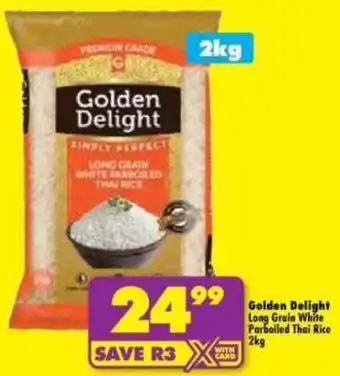 Shoprite Golden Delight Long Grain White Parboiled Thai Rice offer