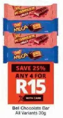 Checkers Bel Chocolate Bar All Variants offer