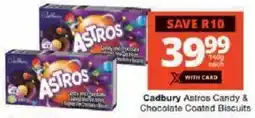 Checkers Cadbury Astros Candy & Chocolate Coated Biscuits offer