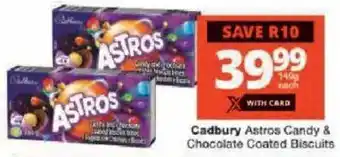 Cadbury Astros Candy & Chocolate Coated Biscuits
