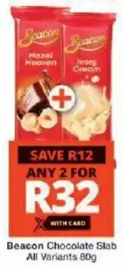 Checkers Beacon Chocolate Slab All Variants offer