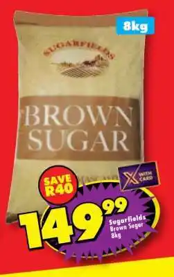 Shoprite SUGARFIELDS BROWN SUGAR 8kg offer