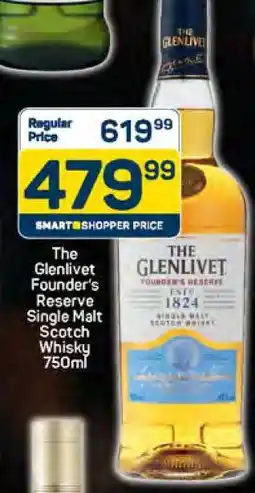 Pick n Pay The Glenlivet Founder's Reserve Single Malt Scotch Whisky 750ml offer