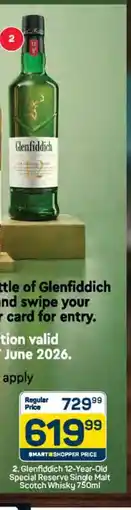 Pick n Pay Glenfiddich 12-Year-Old Special Reserve Single Malt Scotch Whisky 750ml offer