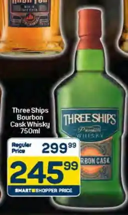 Pick n Pay Three Ships Bourbon Cask Whisky 750ml offer