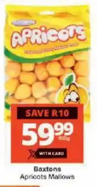 Checkers Baxtons Apricots Mallows offer