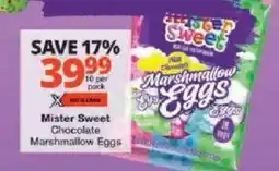Checkers Mister Sweet Chocolate Marshmallow Eggs offer