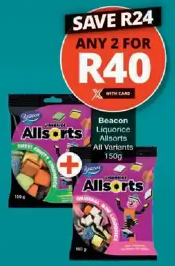 Checkers Beacon Liquorice Allsorts All Variants offer