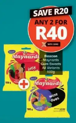 Checkers Beacon Maynards Gum Sweets All Variants offer