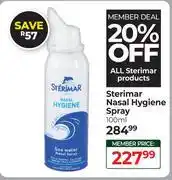 Dis-Chem Sterimar Nasal Hygiene Spray-100ml offer
