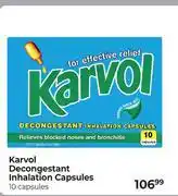Dis-Chem Karvol Decongestant Inhalation Capsules (2 + 1 Cheapest Free)-10 Capsules offer