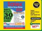 Dis-Chem Salex Saline Sinus Rinse SSR Refill Kit-60 Sachets offer